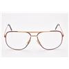 FERRARI F26 Pilot Eyeglasses Old Money Oversized Gold Vintage 80s Quiet Luxury
