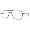FERRARI F43 Pilot Eyeglasses Old Money Oversized Black Vintage 80s Quiet Luxury