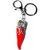 1 portachiavi corno corona e strass metallo porta fortuna horn charms