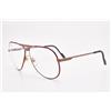 FERRARI F13 Pilot Eyeglasses Old Money Oversized Red Vintage 80s Quiet Luxury