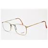 LES LUNETTES ESSILOR Vintage Round Brushed Gold Frame 80s ESSILOR UNIVERSITE 1007 001 48-22 BG