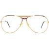 Ferrari Eyeglasses FERRARI F13 Pilot Old Money Oversized Gold Vintage 80s Quiet Luxury