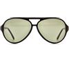 GALILEO occhiali da sole GALILEO S-32 2502 Vintage oversized black modern pilot 1980s