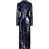 SELF-PORTRAIT - Vestito lungo - Blu navy