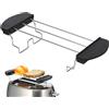 Angoily Rack per Toast in Acciaio Inossidabile Accessorio per Tostapane Facile da Pulire Lavabile in Lavastoviglie per Pane E Croccantezza in Cucina