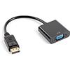 Lanberg Adattatore Lanberg DisplayPort 1.1 a VGA 20 cm nero