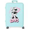 Disney Valigia media Disney Minnie Cuore Turchese 48x70x26 cm ABS rigido Chiusura TSA integrata 88L 3,98 kg 4 Doppie ruote