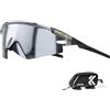 KAPVOE Occhiali Ciclismo Specchio HD CAT.3 UV400 Uomo Donna K410