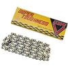 Izumi - Catena a V super resistente, 1/8 x 1/2 (106 maglie), oro/nero