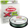 Berkley Lenza da pesca intrecciata X5, resistente 5 fili, per pesca in acqua salata e d'acqua dolce