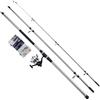 Shakespeare SALT Surf Slayer Combo Set, Spinning Combo Include Custodia Rigida, Esche e Fine Tackle, Mare - Pesca Surfcasting, Blu e Bianco, 4,20 M, 112-170 G