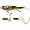 Berkley Zilla Tailswinger, Amo da Pesca, Esca Rigida, la Prima Tailbait Snodata sul Mercato con Azione di Nuoto e Versatilità, Pesca ai Predatori, Luccio, Unisex, Persico, 89 g, 180 mm