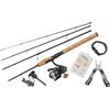 Abu Garcia DIPLOMAT Kit di sopravvivenza in natura combinato, Kit completo di pesca per avventure all'aperto con Paracord per emergenza, multiutensile, braccialetto campeggio escursionism, 4pc