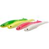 Savage Gear Slender Scoop Shad Mix - 4-Pack, esche da pesca in acque chiare, ideali per persici, lucioperca, luccio, perfette per i pescatori d'acqua dolce, Clear Water Mix 9 cm