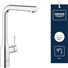 GROHE Essence Rubinetto Miscelatore Monocomando per Lavello New, bocca alta e girevole, cartuccia a dischi ceramici, Cromo 30270000