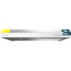 Cecotec Cappa Aspirante Convenzionale 60 cm Bolero Flux CM 602100 White A. Finitura Bianca Verniciata, Aspirazione 228 m³/h, 3 Velocità, Filtro in Alluminio, Classe A, Motore BLDC e Luce LED