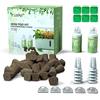LetPot Kit di 77 baccelli di semi, kit quadrato per coltivazione idroponica, con 2 alimenti vegetali nutrienti A&B e 30 spugne, 5 cupole, 10 cestini, 30 adesivi, compatibile con LetPot Mini, YOOCAA,