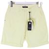 GUESS Gladys Pantaloni Bermuda Donna US 24 Giallo Pastello Chiaro Con Cintura