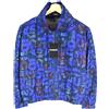 Desigual Chaq Lex Giacca Donna UK 12 senza Righe Nascosto Hood collo Alto Motivo