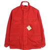 Jeckerson GN 666 D Giacca Uomo Piccolo Cerniera Intera collo Alto Rosso Leggero