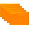 eco-eco Eco075ORANGE - Cartelline trasparenti con bottone a pressione, formato A5, 50% riciclata, confezione da 5, colore: arancione