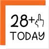 Stuff4 Biglietto di auguri per il 29° compleanno, divertente per le donne | Con dito medio, per uomini, 145mm, biglietti di auguri di compleanno scherzosi per figlia, figliastro, sorella, fratello