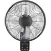 KAISER+KRAFT Ventilatore da parete AIROS ECO DESIGN WALL | Alt x largh x prof 540 x 404 x 350 mm, nero