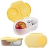 b.box Porta Merenda | Mini Bento Box con 2 Scomparti a Prova di Perdite | Porta Pranzo e Porta Merenda Bambini Scuola | Lunch Box Bambini Adatto a Frutta Intera | Senza BPA