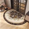 Surwin Zerbino Ingresso Esterno, Semicerchio Tappeto Ingresso Interno in Luffa PVC, Lavabile Tappeto Zerbino Esterno Antiscivolo, Zerbini Casa, Terrazza, Balcone (Marrone,60x90cm)