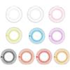 Classicseali 20 cerchietti elasticizzati a zigzag, 10 colori