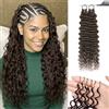 Renyarch Miracle Deep Wave Mini Knots Crochet Human Hair Bundles for Black Women 22 Pollici Crochet Human 50g 40c 4# Water Wave Wet and Wavy Invisible Knotless Curly Extensions