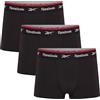 Reebok Redgrave Boxer Uomo | Set da 3 Boxer Uomo Sportivi in Cotone 100% | Mutande Uomo Slip e Boxer Lunghi Traspiranti | Biancheria Intima Tecnica Uomo | Intimo Sportivo