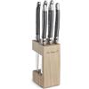 Amefa LOU LAGUIOLE - Blocco da 6 coltelli da bistecca - Tradition - Acciaio 18/0 - Finitura Brillante - Grigio carbone