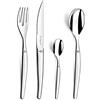 LOU LAGUIOLE - Set di posate da 24 pezzi per 6 persone - Jet - acciaio inox 18/0, finitura lucida