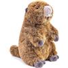 RLOMUTE Peluche Marmotta marrone da 9.8pollici Giocattolo morbido e carino adatto per San Christmas regali per feste compagni camera da letto per auto decorazione per la casa regalo per bambini