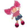 Teorema Giocattoli Teorema - Carlotta Bambola di Pezza con Capelli Colorati, Bambola Stoffa Colorata, Giocattolo per bambini, Altezza 30cm