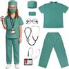 Aomig 7PZ Costume da Medico e Infermiere Gioco Vestito di Ruolo per Bambini