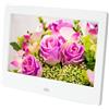 ZGJIAJU Schermo Da 7 Pollici LED HD IPS 800x480 Cornice For Foto Digitale Elettronica MP3 Musica MP4 Lettore Di Film Cornice Digitale Intelligente Regalo Condividi facile(White)