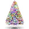 Himimi 180cm Albero di Natale Artificiale con Illuminazione 250 LED RGB 8 Modalità di Illuminazione Albero di Natale Artificiale con Neve, 1000 Rami PVC, Decorazione Natalizia per Casa Ufficio(Bianco)