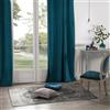 ATMOSPHERA CREATEUR D'INTERIEUR Atmosphera - Tenda oscurante in velluto blu petrolio la Dolce Vita, 140 x 260 (H) cm, Tessuto, Anatra blu, cm