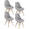 Yunlaishaocer Coprisedili universali in jacquard elasticizzati, curvi, rimovibili, per sala da pranzo, hotel, banchetti, matrimoni, feste, decorazione (grigio scuro)