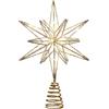 Generico Puntale Albero Di Natale Luminoso, Stella Di Natale Per Puntale, Stehkragen, Stella Illuminata Con Brillantini Per Albero Di N-atale, Per Capodanno Ufficio Interno Casa Camera