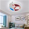 WJLL Lampada Da Soffitto LED Lampada Da Parete Per Bambini Plafoniera Creativa Da Basket Dimmerabile Con Telecomando Lampadario In Acrilico Camera Dei Bambini Camera Da Letto Illuminazione Luce,Round shape