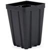 Grower's Solution Vasi quadrati per serra, 8,9 x 12,7 cm, in plastica, colore nero, profondo, 50 pezzi