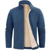 UMIPUBO Giacca Uomo Invernale Giacche in Pile Caldo Jacket con Zip Manica Lunga Termica Fleece Cappotto Giubbino con Tasche Casual Sportivo Felpa Hoodie Sweatshirt
