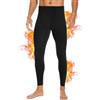 SIMIYA Mutande lunghe da uomo, confezione da 2 pezzi, pantaloni termici, imbottiti, lunghi, extra caldi, termici, Nero , XXXXL