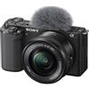 Sony Nuovo Sony ZV-E10 Mirrorless Camera with 16-50mm Lens Black No hidden cost
