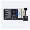 Shelly Pannello a muro grande Wall Display X2 Nero + Sensore BLU H&T Nero