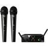 AKG ACOUSTIC AKG WMS40 MINI DUAL VOCAL SET MAN ISM2/3 DOPPIO RADIOMICROFONO PER VOCE