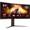 AOC G4 CU34G4CA Monitor PC 86,4 cm (34") 3440 x 1440 Pixel Wide Quad HD Nero,